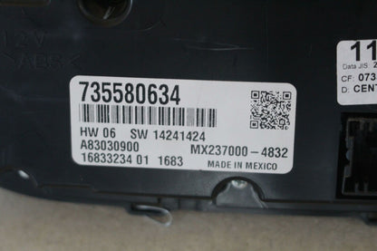 Heater A/c Control FIAT 500 14 15 16 17