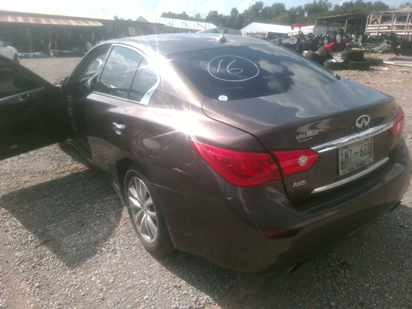 Sun Visor INFINITI Q50 Right 14 15 16 17 18 19