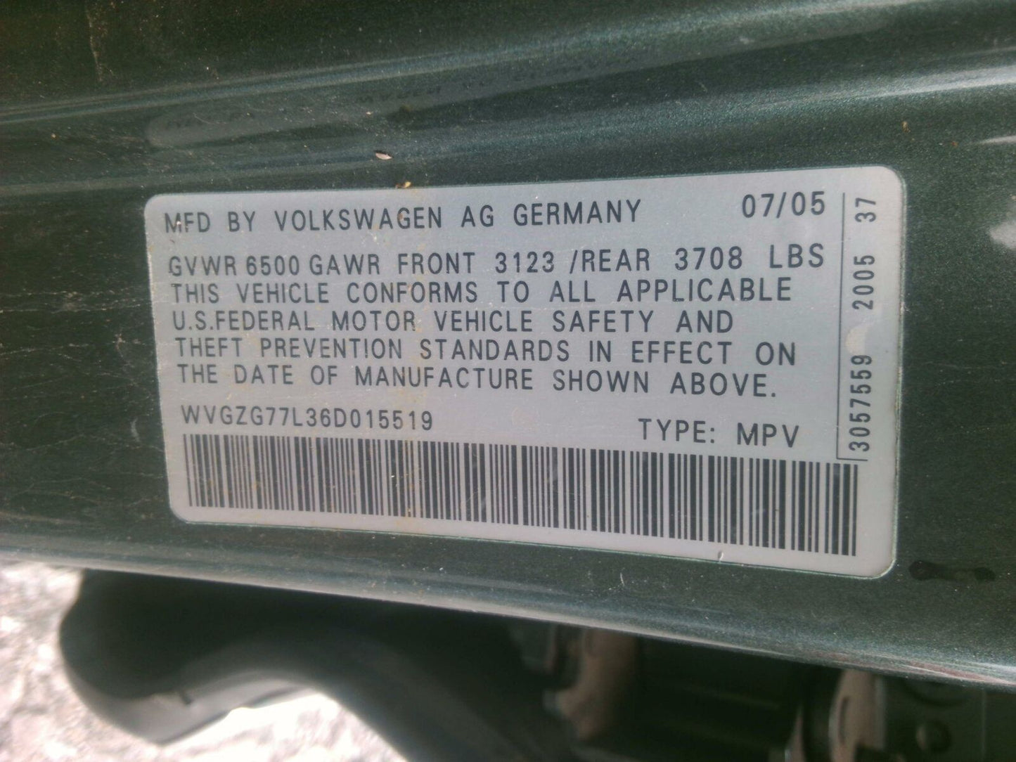 Transfer Case VW TOUAREG 04 05 06 07