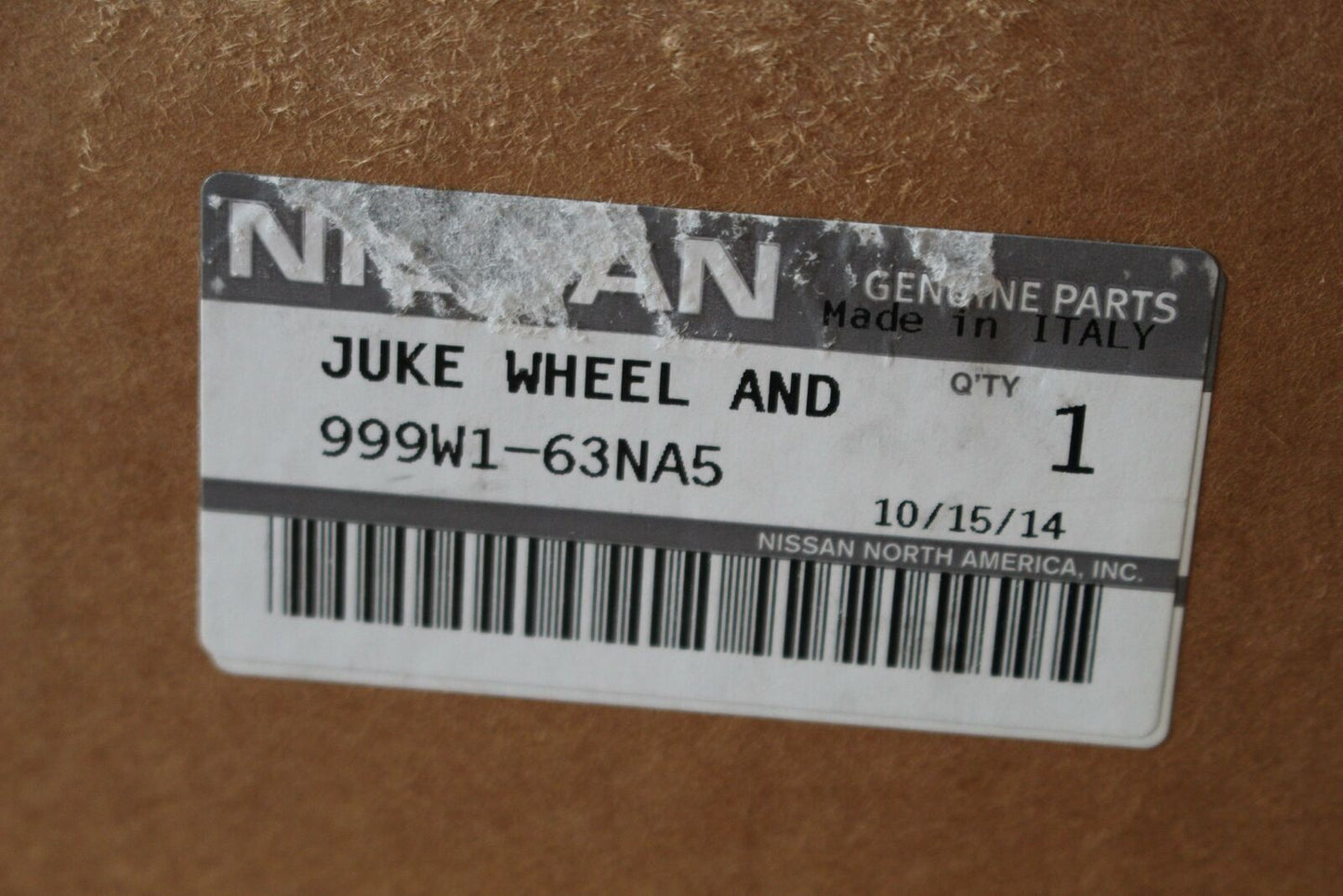 Wheel NISSAN JUKE 15 16