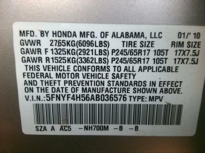 Transmission Assy. HONDA PILOT 10 11 12 13 14 15