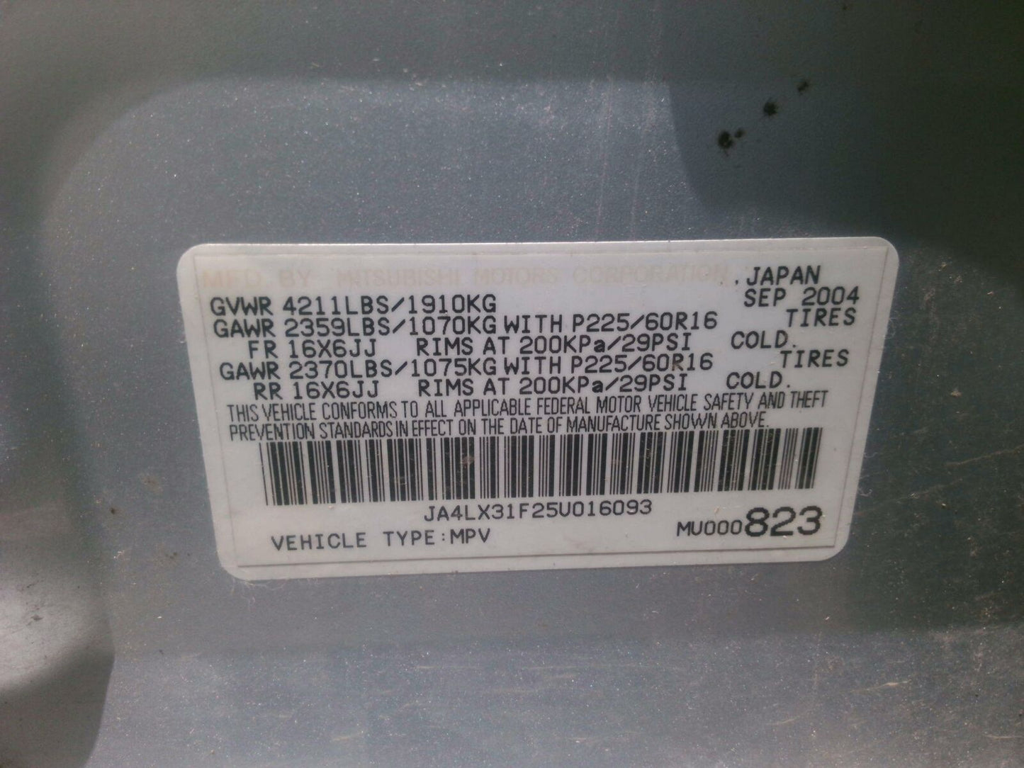 Transmission Assy. MITSUBISHI OUTLANDER 05 06