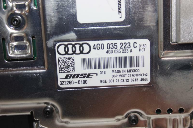 Audio & Visual Equip.(radio) AUDI A8 15 16 17 18