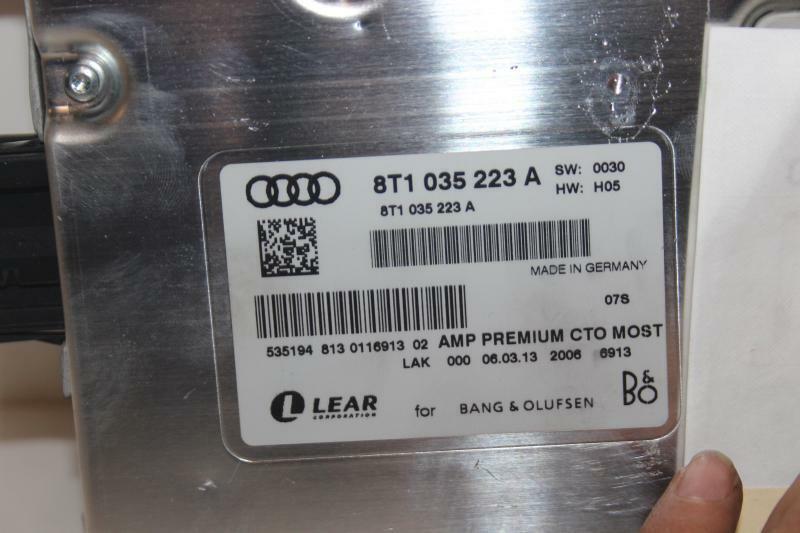 Audio & Visual Equip.(radio) AUDI Q5 13 14 15 16 17