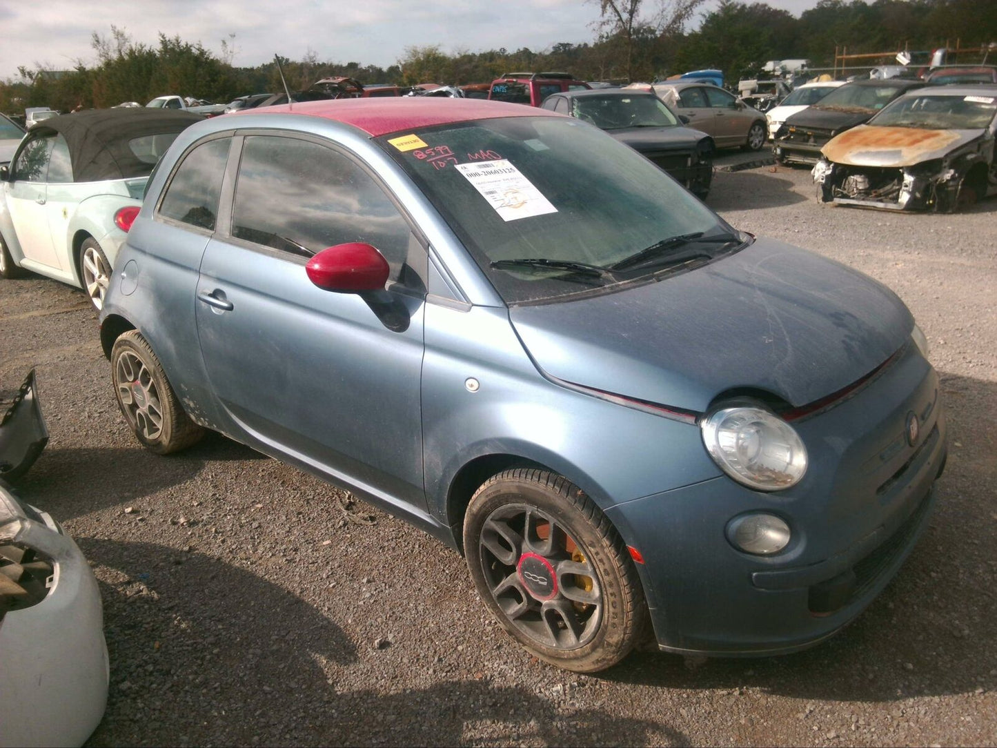 Rear Seat Belt FIAT 500 Left 13