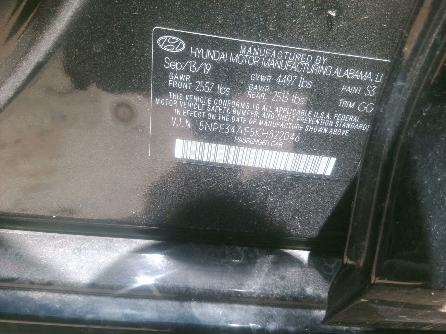 Transmission Assy. HYUNDAI SONATA 15 16 17 18 19